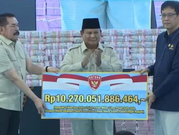 Foto: Burhanuddin-Prabowo-Purbaya/tangkapan layar