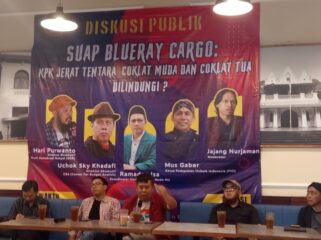Foto: diskusi “Suap Blueray Cargo: KPK Jerat Tentara, Coklat Muda dan Coklat Tua Dilindungi?” diselenggarakan CBA, Selasa (30/6/2026) di Jakarta, dok. ist