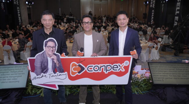 Artis dan komedian Andre Taulany siap meramaikan Conpex Indonesia sebagai brand ambasador Conpex ( foto ; INAnews)