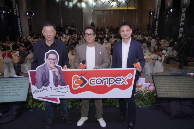 
					Artis dan komedian Andre Taulany siap meramaikan Conpex Indonesia sebagai brand ambasador Conpex ( foto ; INAnews)