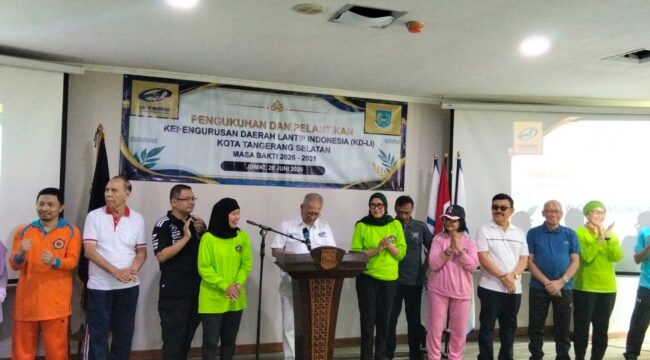 Pelantikan Pengurus Daerah Lansia Aktif Peduli Indonesia (LANTIP Indonesia) Kota Tangerang Selatan periode 2026–2028  berlangsung di Pusat Pemerintahan (Puspem) Kota Tangerang Selatan, Jumat (26/6/2026).