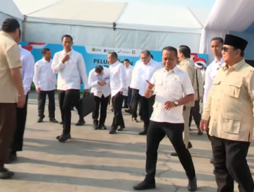 Foto: Bahlil Lahadalia-Prabowo Subianto/tangkapan layar