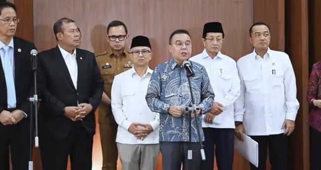 Foto: Sufmi Dasco Ahmad/tangkapan layar