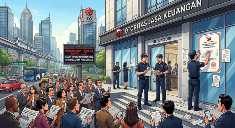 OJK Jatuhkan 1.277 Sanksi Pasar Modal 2026