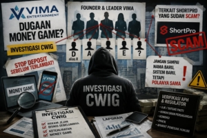 CWIG Selidiki Rekam Jejak Leader VIMA.NOW, Diduga Ada Pola Money Game Bekas ShortPro