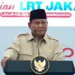 Prabowo Resmikan LRT Kelapa Gading-Manggarai