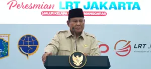 Prabowo Resmikan LRT Kelapa Gading-Manggarai